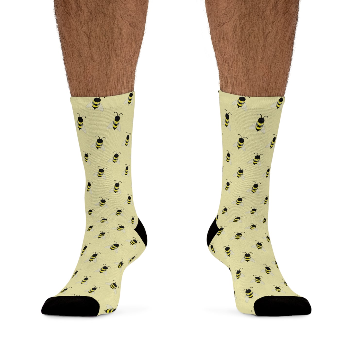 Bee Patterned Socks: The Recycled Poly Eco-Friendly and Stylish Socks for Nature Lovers