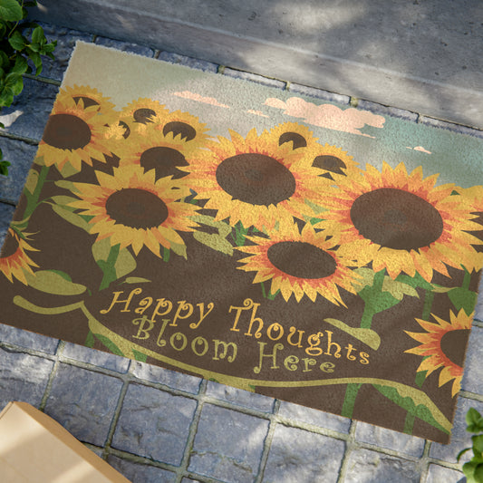 Sunflower Dreams: A Happy Doormat for Sunny Entrances