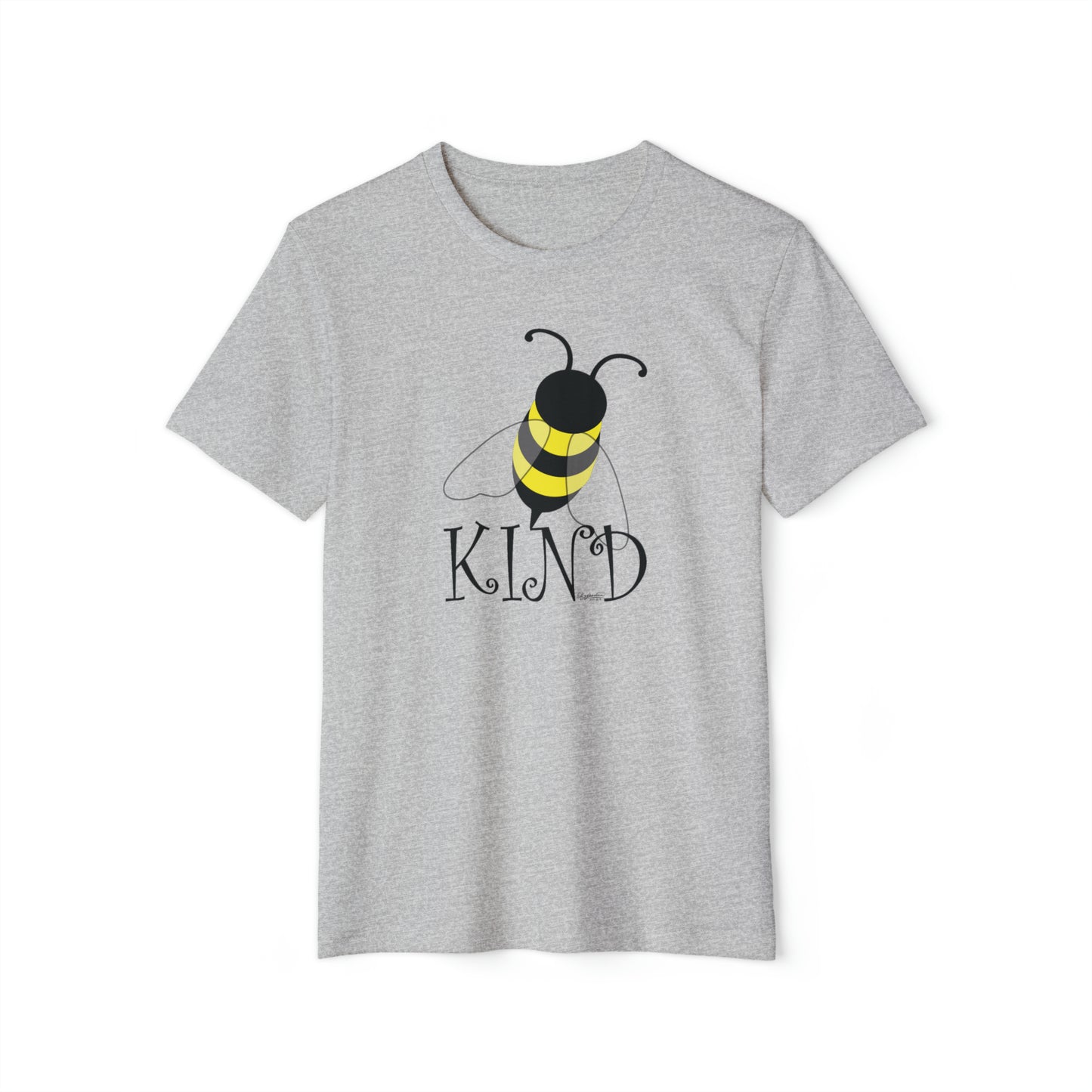 Bee Kind: The Eco-Friendly Organic Recycled Unisex T-Shirt That Shows Your Love for Nature and Compassion
