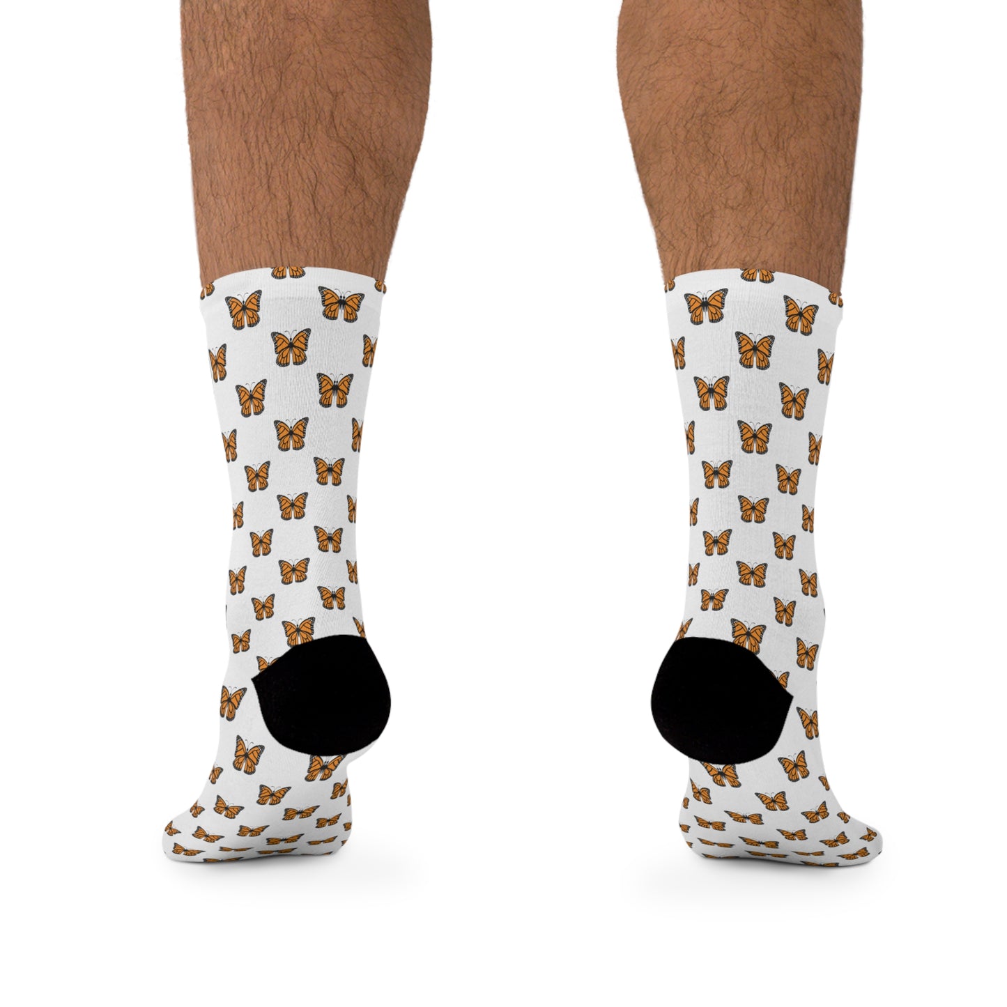 Monarch Butterfly Pattern Recycled Poly Socks: A Stylish and Eco-Friendly Choice