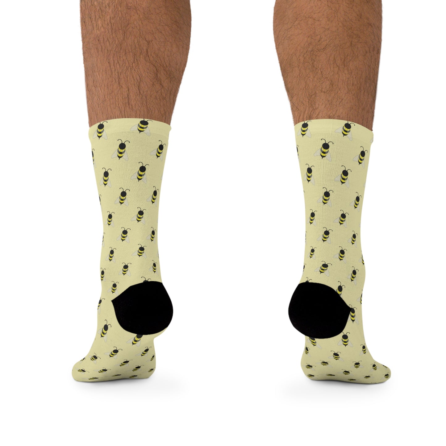 Bee Patterned Socks: The Recycled Poly Eco-Friendly and Stylish Socks for Nature Lovers