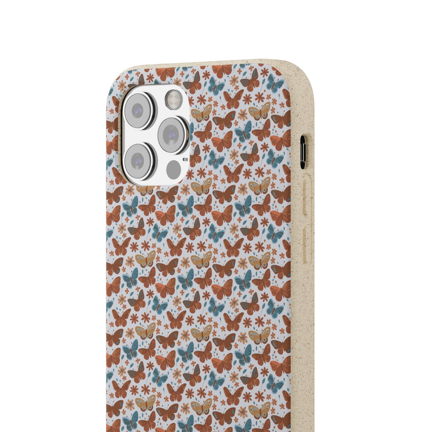 Biodegradable Phone Cases with Teal and Brown Butterflies: A Beautiful and Eco-Friendly Way to Protect Your Phone and the Planet
